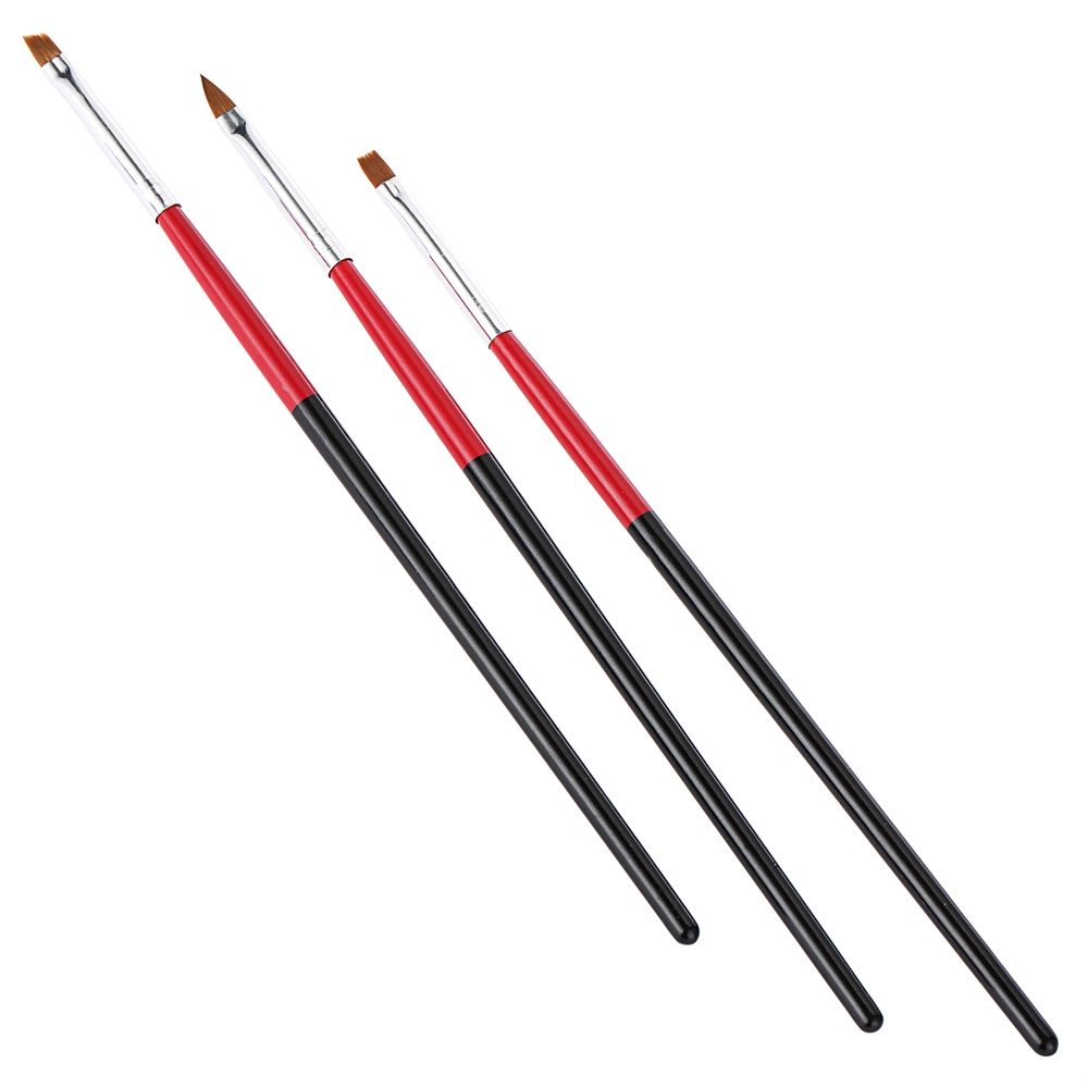 3pcs Nail Art & UV Gel Build brush pens