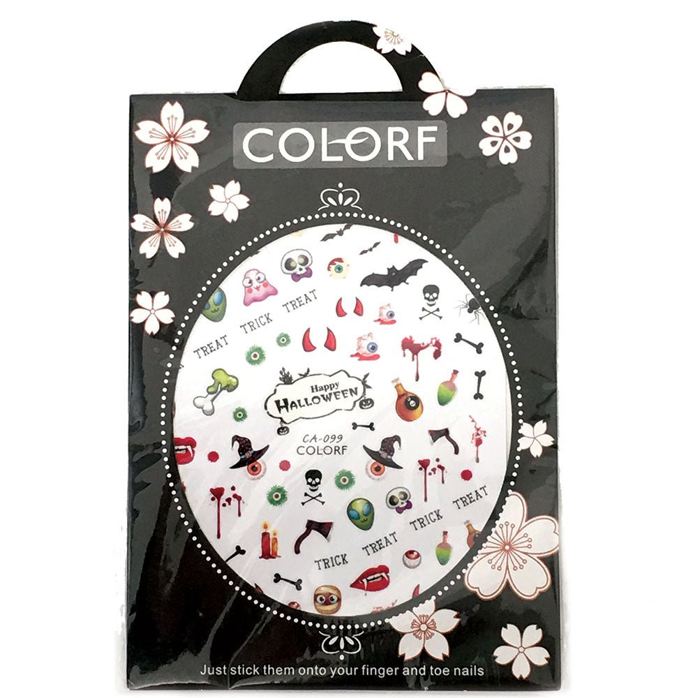 1pcs Halloween Nail Art Decal Stickers