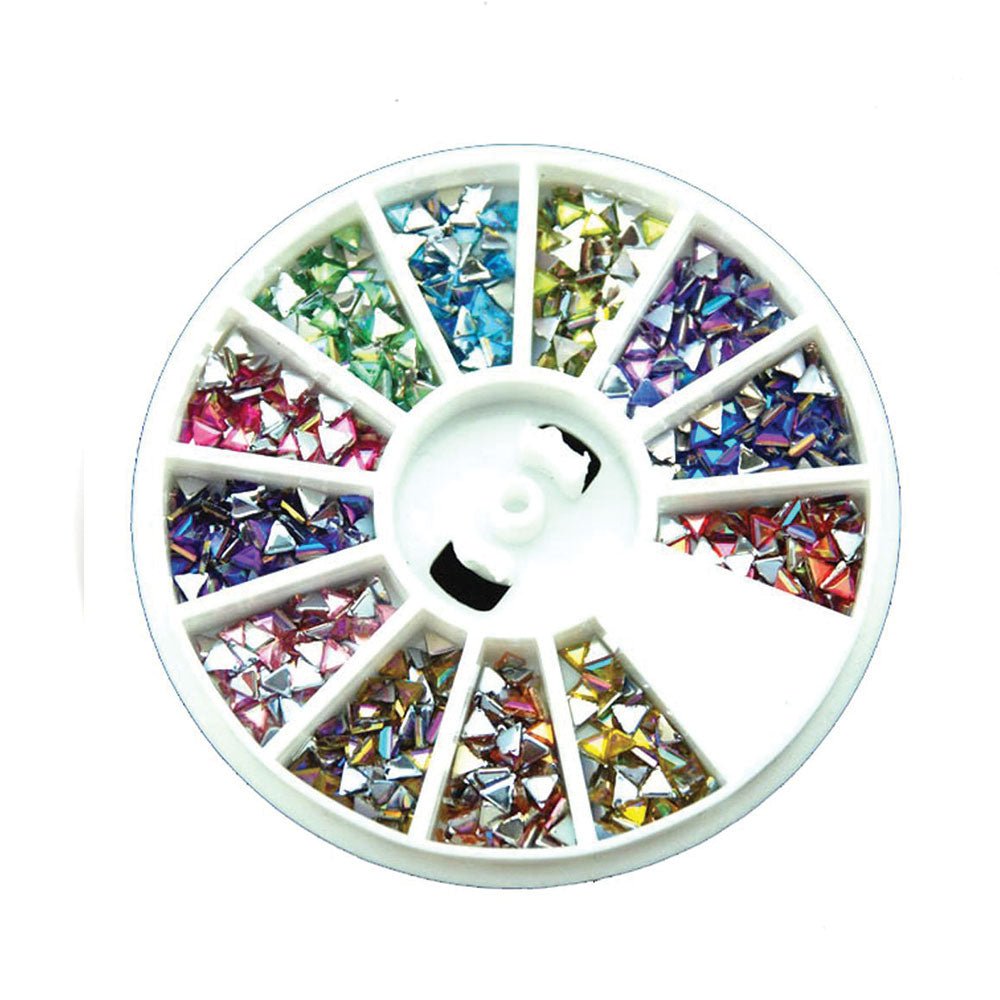 12 Colours Nail Art Diamond Rhinestones (Triangle)