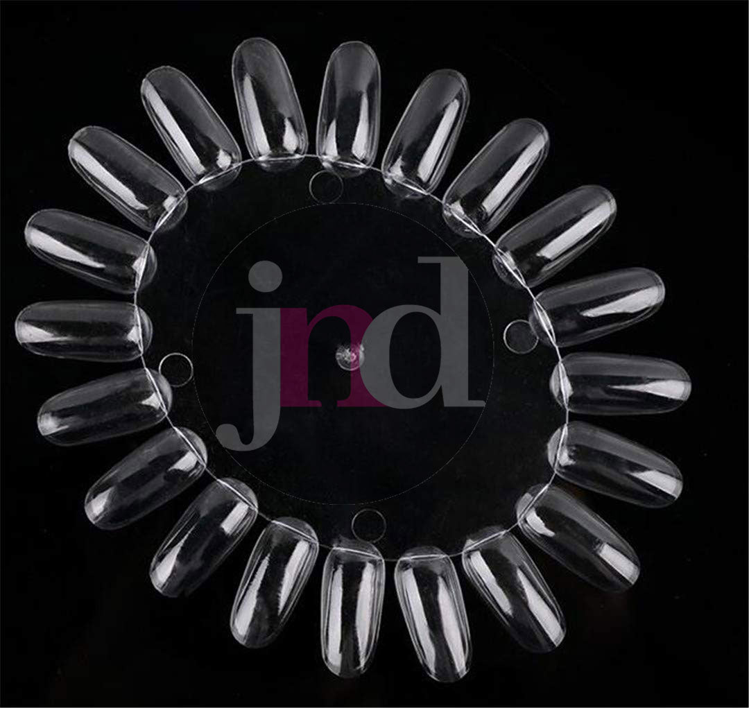 Nail Colour Clear Oval Wheel Palette Display Chart (10pcs)