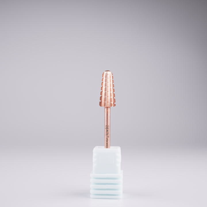 Apex® Professional Tungsten Carbide Electric Nail Drill Bit (Rose Gold, Volcano 2 Way)