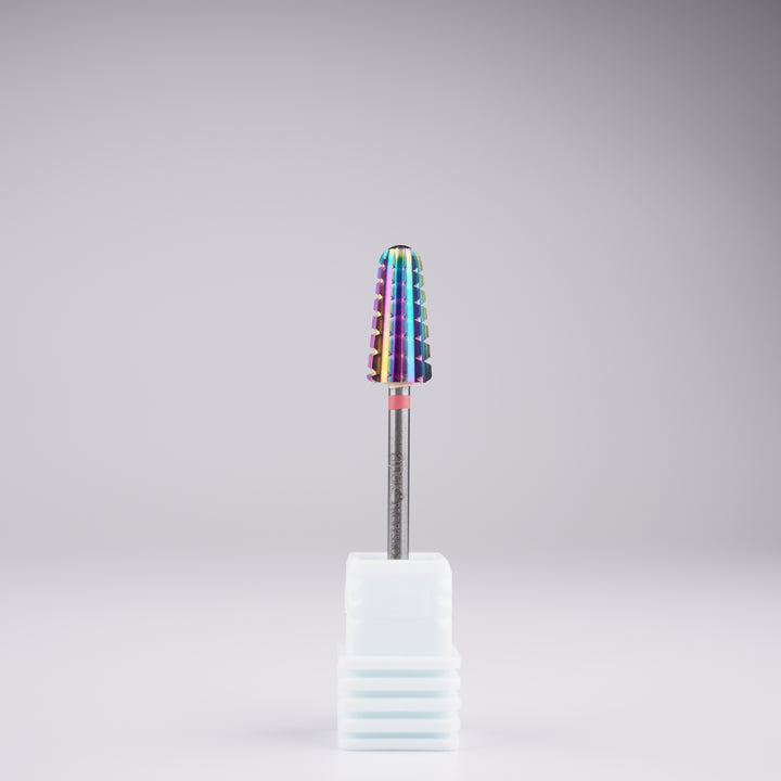Apex® Professional Tungsten Carbide Electric Nail Drill Bit (Rainbow, Volcano 2 Way)