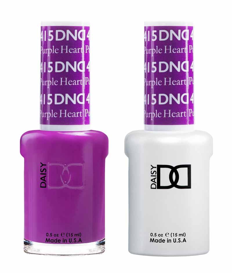 DND DUO Nail Lacquer and UV|LED Gel Polish Purple Heart 415 (2 x 15ml)