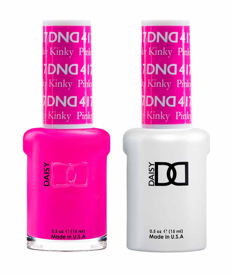DND DUO Nail Lacquer and UV|LED Gel Polish Pinky Kinky  417 (2 x 15ml)