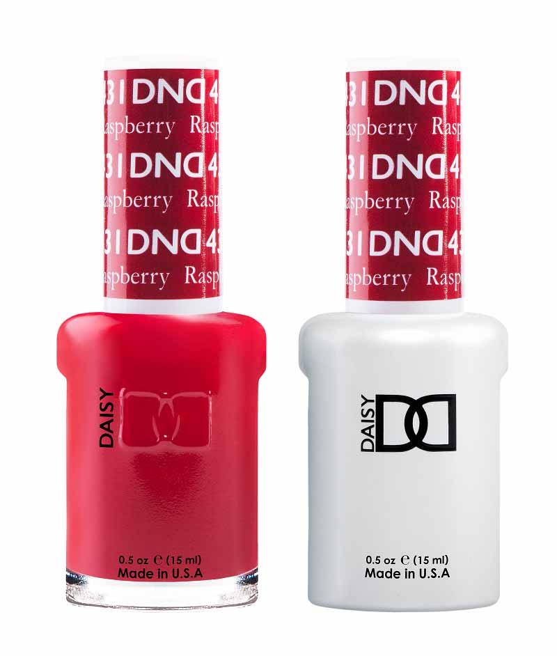 DND DUO Nail Lacquer and UV|LED Gel Polish Raspberry 431 (2 x 15ml)