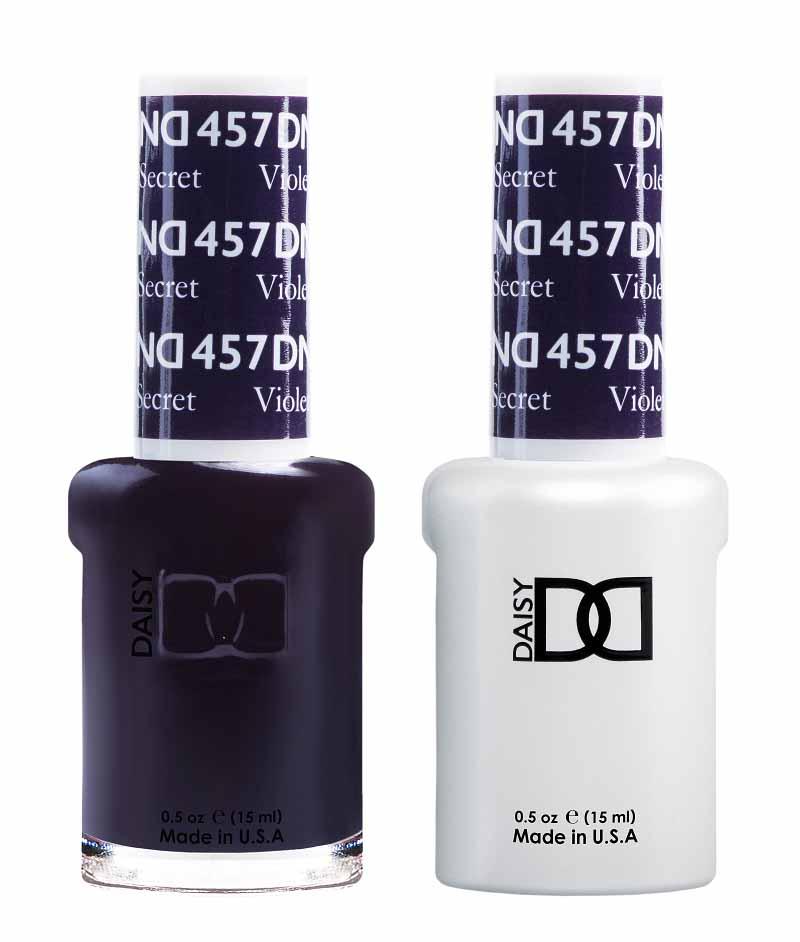 DND DUO Nail Lacquer and UV|LED Gel Polish Violets Secret 457 (2 x 15ml)