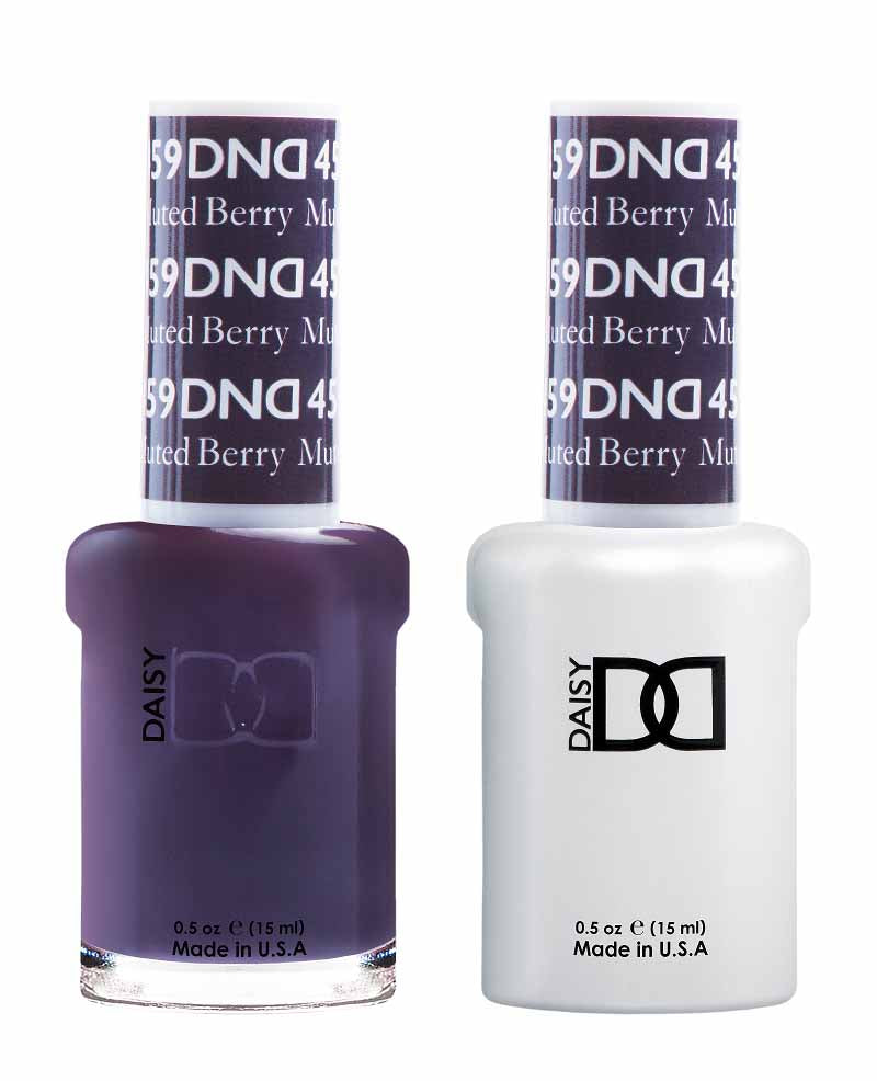DND DUO Nail Lacquer and UV|LED Gel Polish Muted Berry 459 (2 x 15ml)