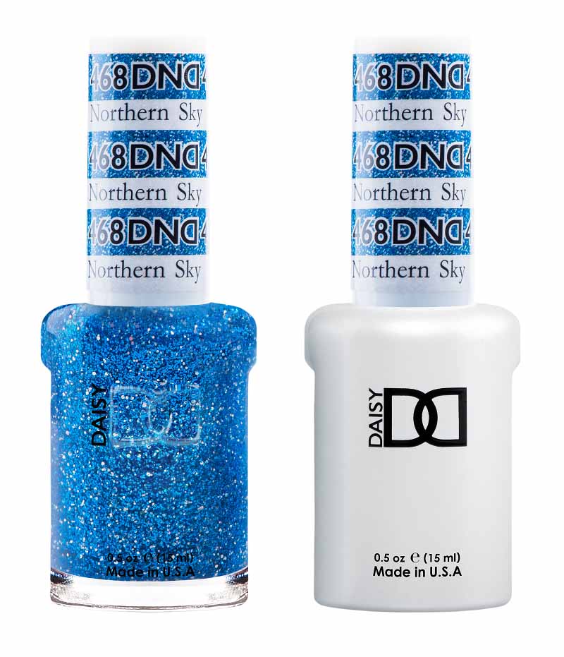 DND DUO Nail Lacquer and UV|LED Gel Polish Northen Sky  468 (2 x 15ml)