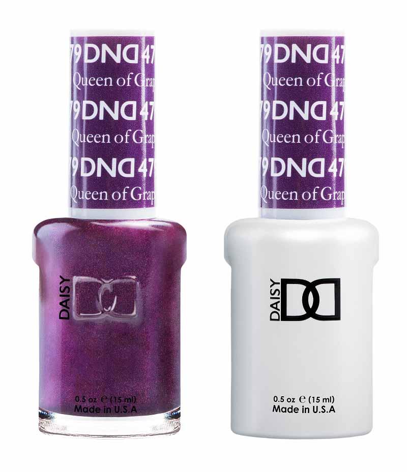 DND DUO Nail Lacquer and UV|LED Gel Polish Queen of Grape 479 (2 x 15ml)
