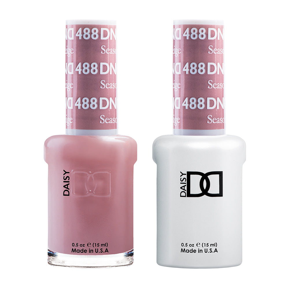 DND DUO Nail Lacquer and UV|LED Gel Polish Seasonal Beige 488 (2 x 15ml)