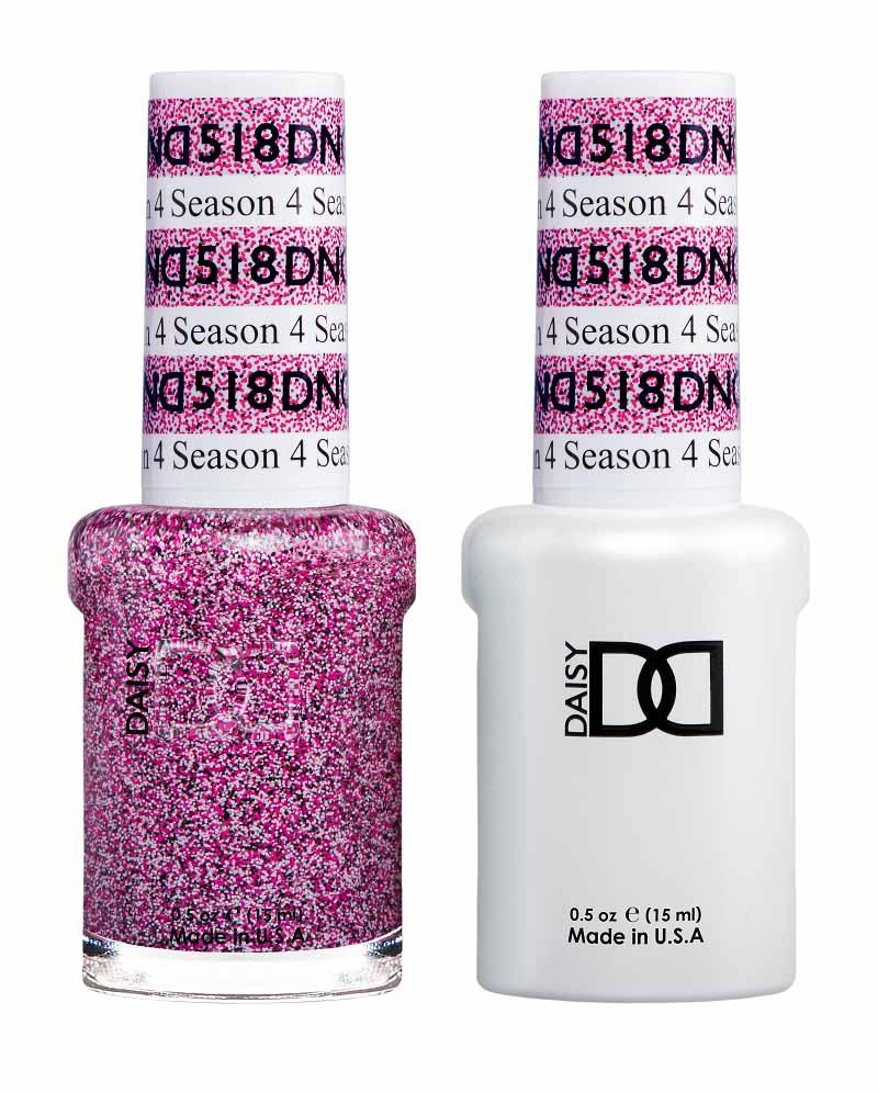 DND DUO Nail Lacquer and UV|LED Gel Polish 4 Season 518 (2 x 15ml)