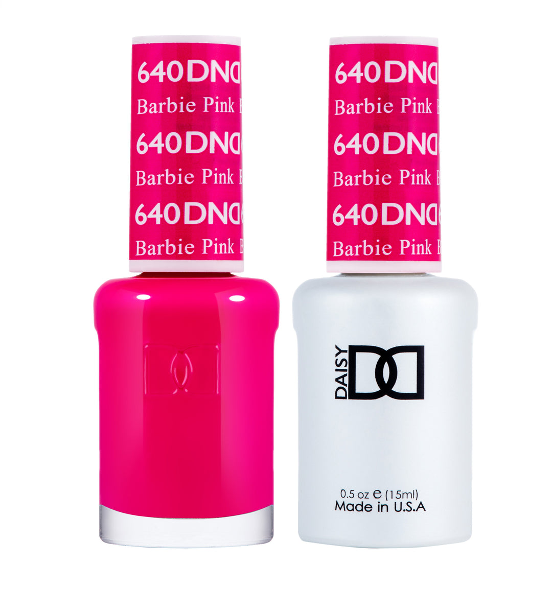 DND DUO Nail Lacquer and UV|LED Gel Polish Barbie Pink 640 (2 x 15ml)