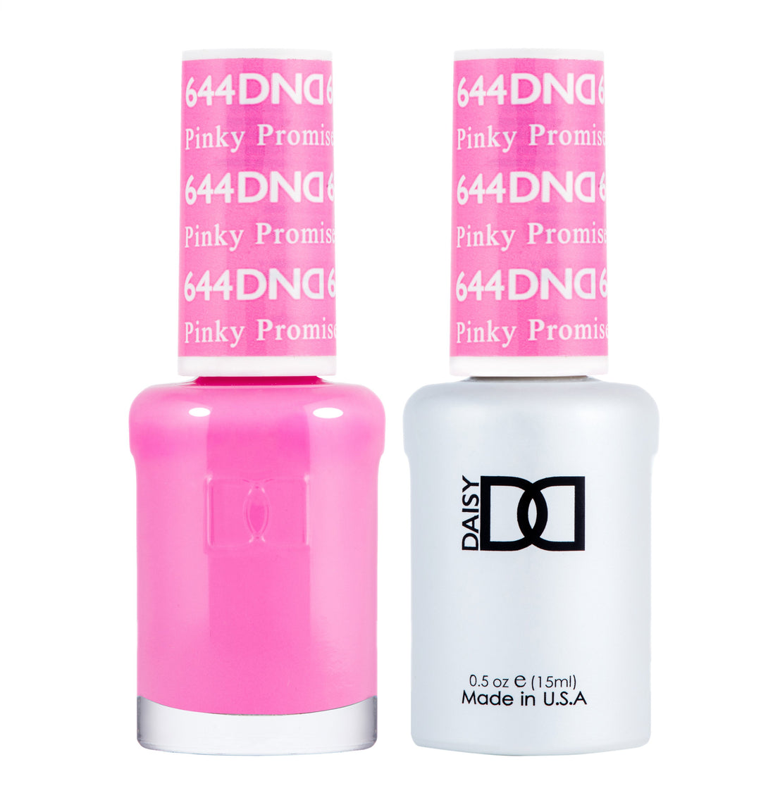 DND DUO Nail Lacquer and UV|LED Gel Polish Pinky Promise 644 (2 x 15ml)