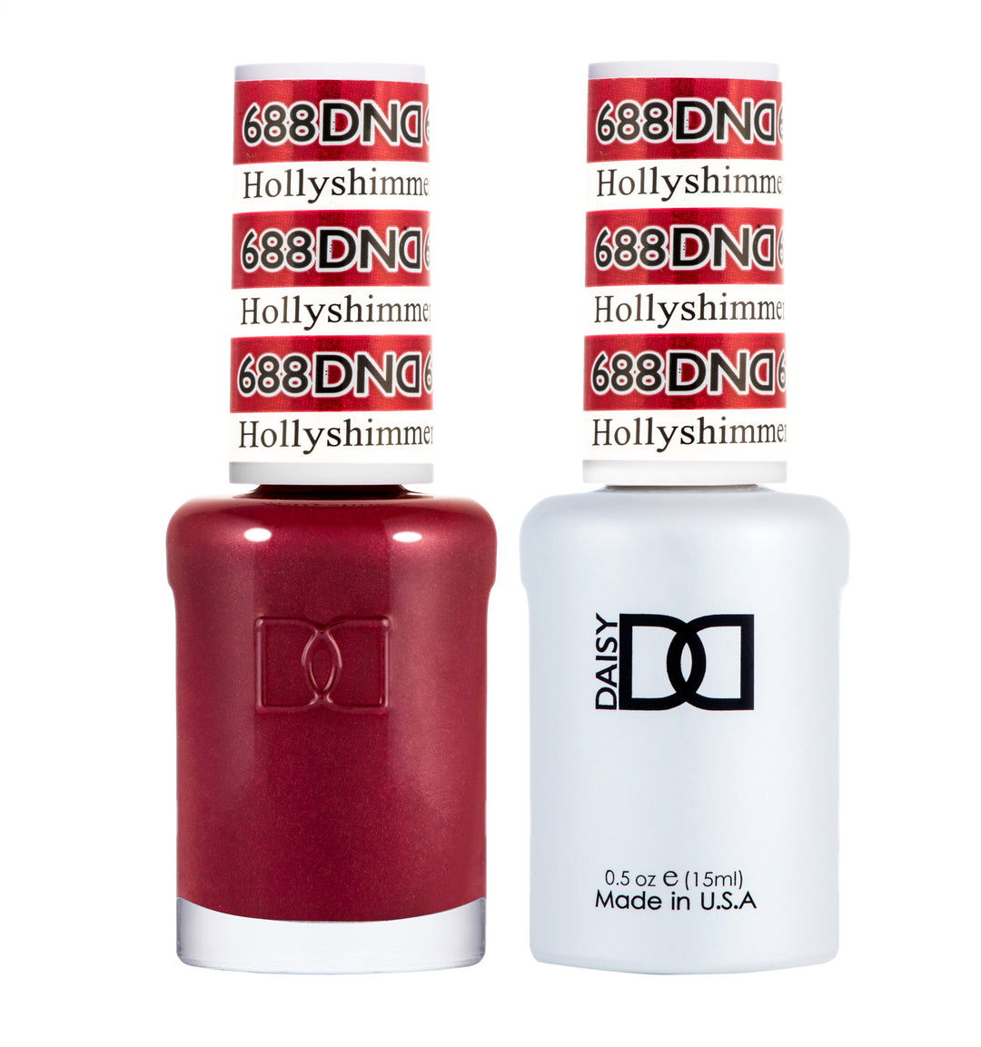 DND DUO Nail Lacquer and UV|LED Gel Polish Holly shimmer 688 (2 x 15ml)
