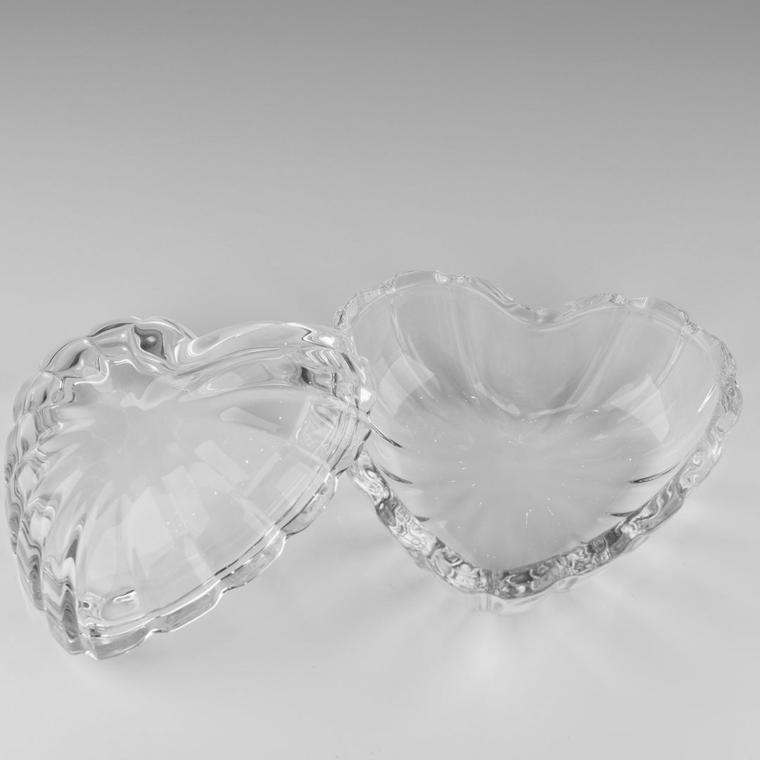JND Crystal Dappen Dish Jar with Lid (Shell Heart, 70ml)