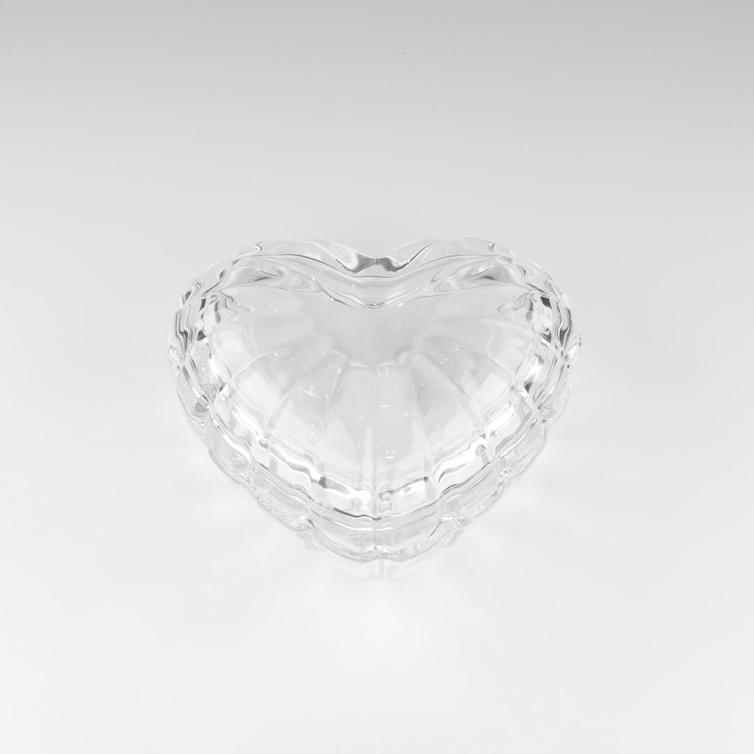 JND Crystal Dappen Dish Jar with Lid (Shell Heart, 70ml)