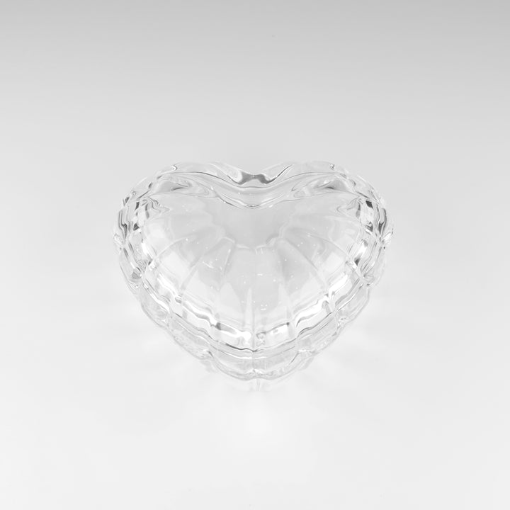 JND Crystal Dappen Dish Jar with Lid (Shell Heart, 70ml)