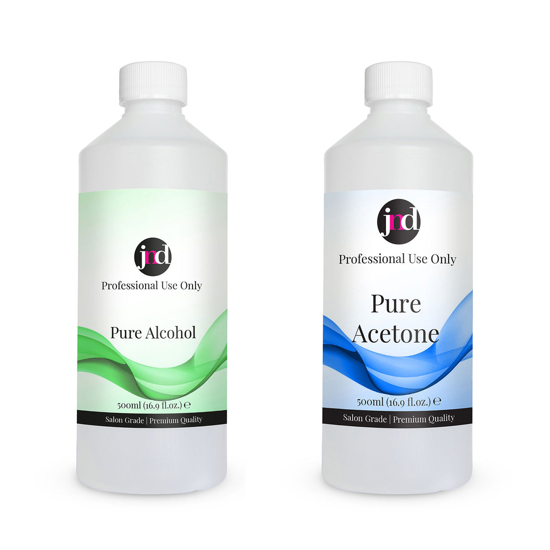 JND Salon Essentials - Acetone & Alcohol 500ml