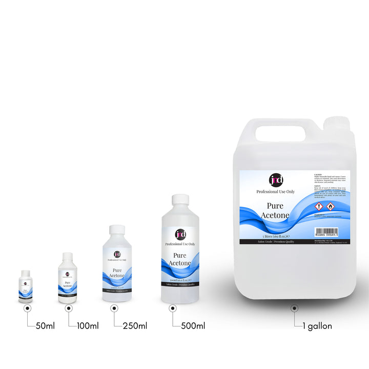 JND 100% Pure Acetone Soak-Off Gel Acrylic Tips Nail Glue Nail Polish Remover