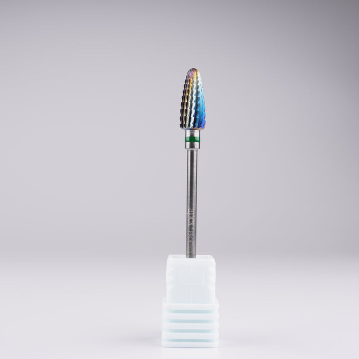 Apex® Professional Tungsten Carbide Electric Nail Drill Bit (Rainbow, Large Cone)