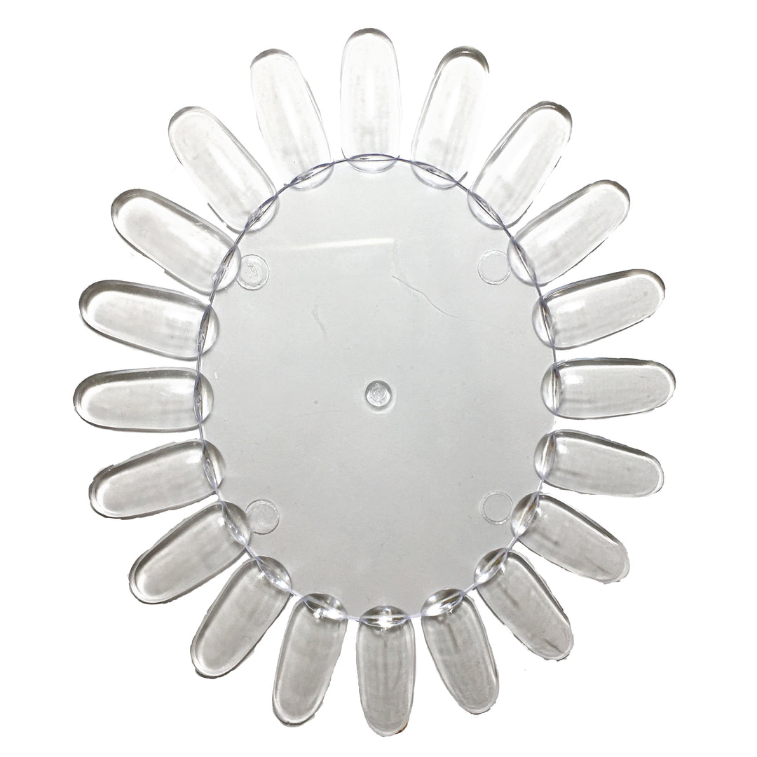 Nail Colour Clear Oval Wheel Palette Display Chart (10pcs)