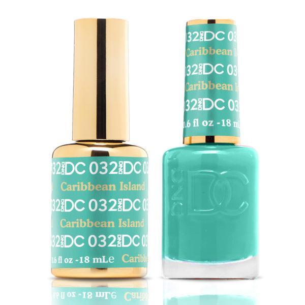 DND DUO Nail Lacquer and UV|LED Gel Polish Carribean Island DC032 (18ml)