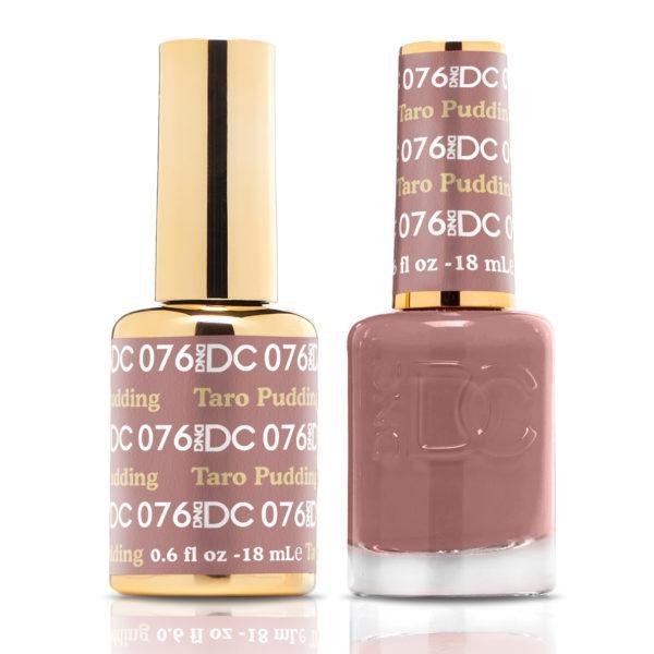 DND DUO Nail Lacquer and UV|LED Gel Polish Taro Pudding DC076 (18ml)