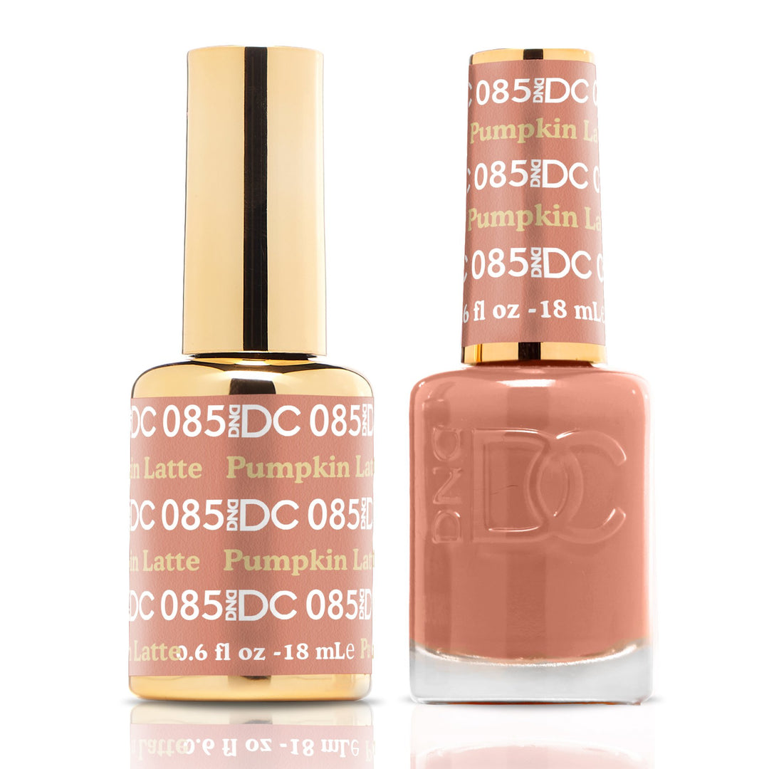 DND DUO Nail Lacquer and UV|LED Gel Polish Pumkin Latte DC085 (18ml)
