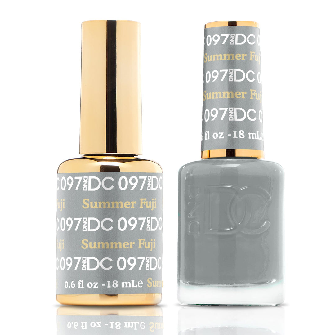 DND DUO Nail Lacquer and UV|LED Gel Polish Summer Fuji DC097 (18ml)