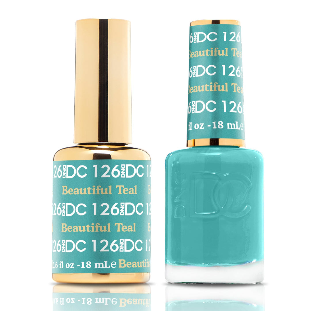 DND DUO Nail Lacquer and UV|LED Gel Polish Beautiful DC126 (18ml)