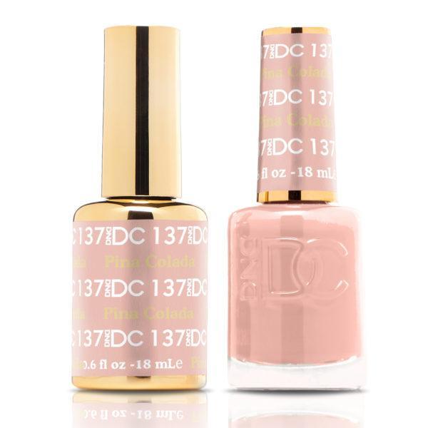 DND DUO Nail Lacquer and UV|LED Gel Polish Pina Colada DC137 (18ml)