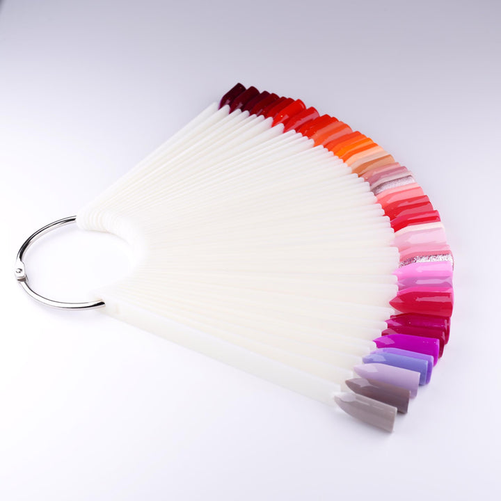 Apex® Professional 50pcs Nail Colour Display Ring (Natural, 50 Tips)