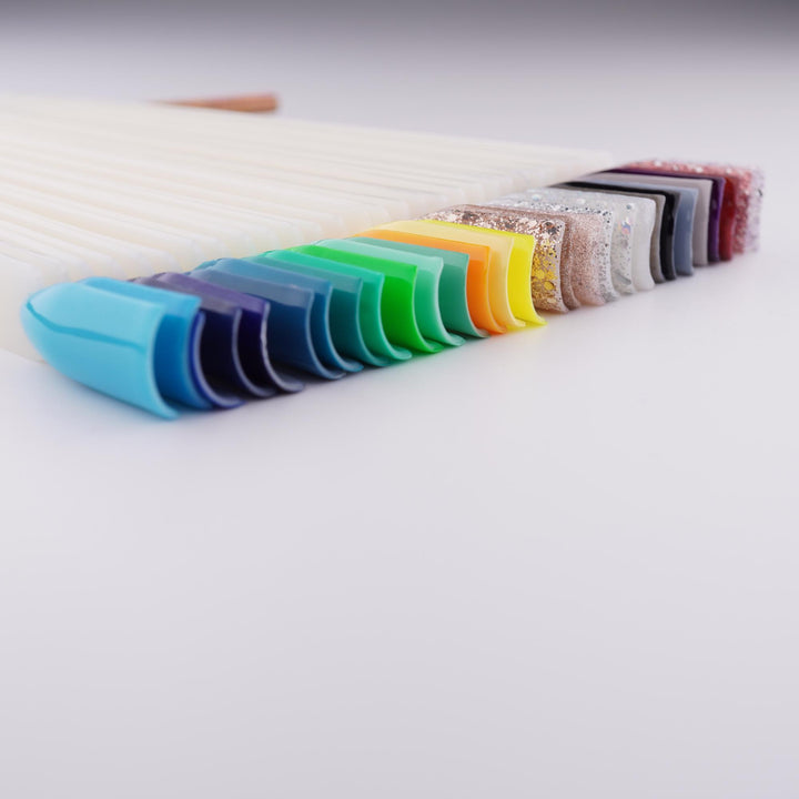 Apex® Professional 50pcs Nail Colour Display Ring (Natural, 50 Tips)