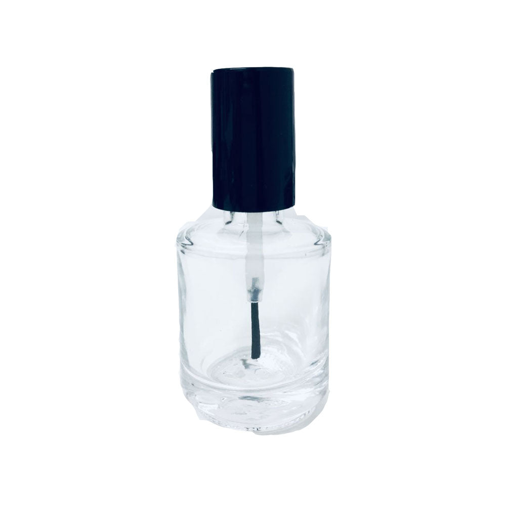 Empty Clear Glass Polish Bottle 15ml
