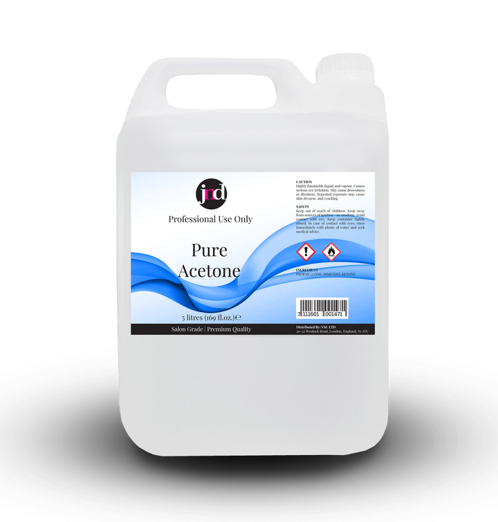 JND 100% Pure Acetone Soak-Off Gel Acrylic Tips Nail Glue Nail Polish Remover
