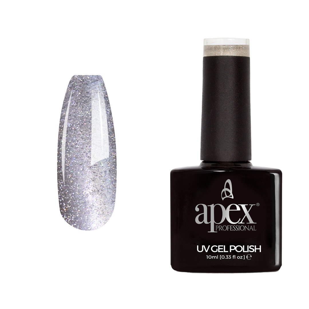 Apex® Professional Gel Polish - Silver Sparkle Cat's Eye (10ml)