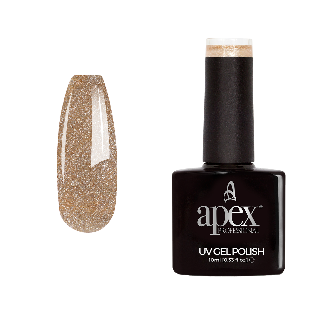 Apex® Professional Gel Polish - Silver Gold Metallic (10ml)