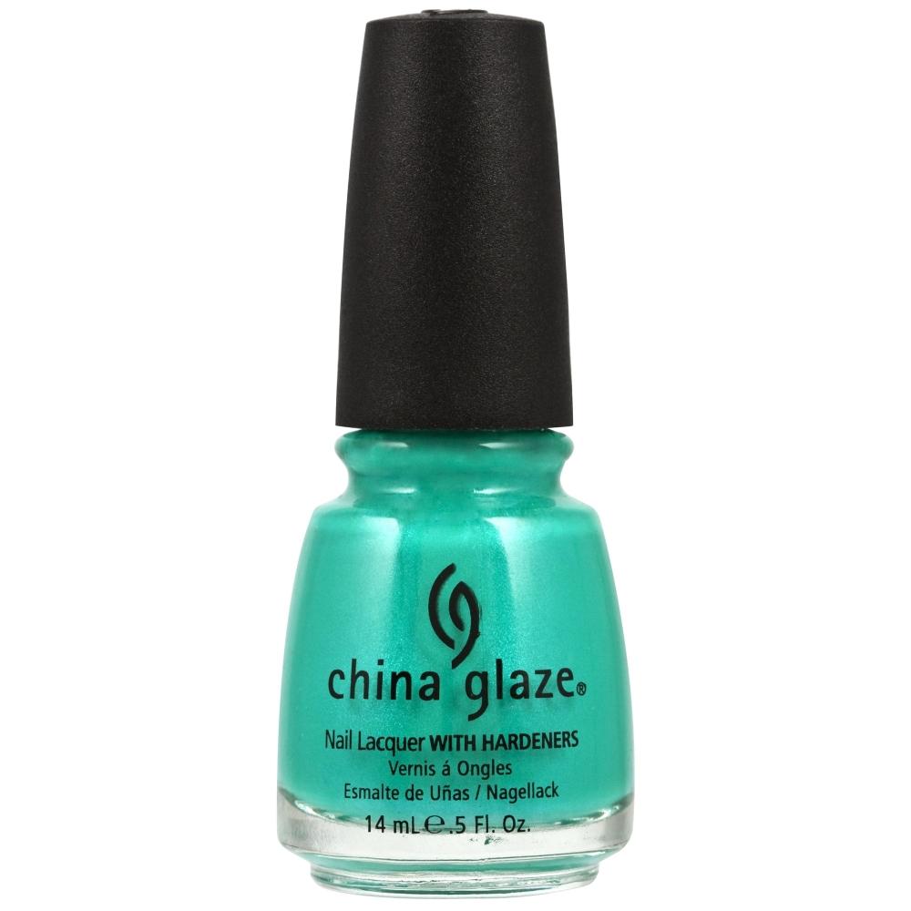 China Glaze Nail Lacquer Turned Up Turquoise (14ml)