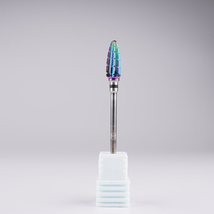 Apex® Professional Tungsten Carbide Electric Nail Drill Bit (Rainbow, Large Cone)