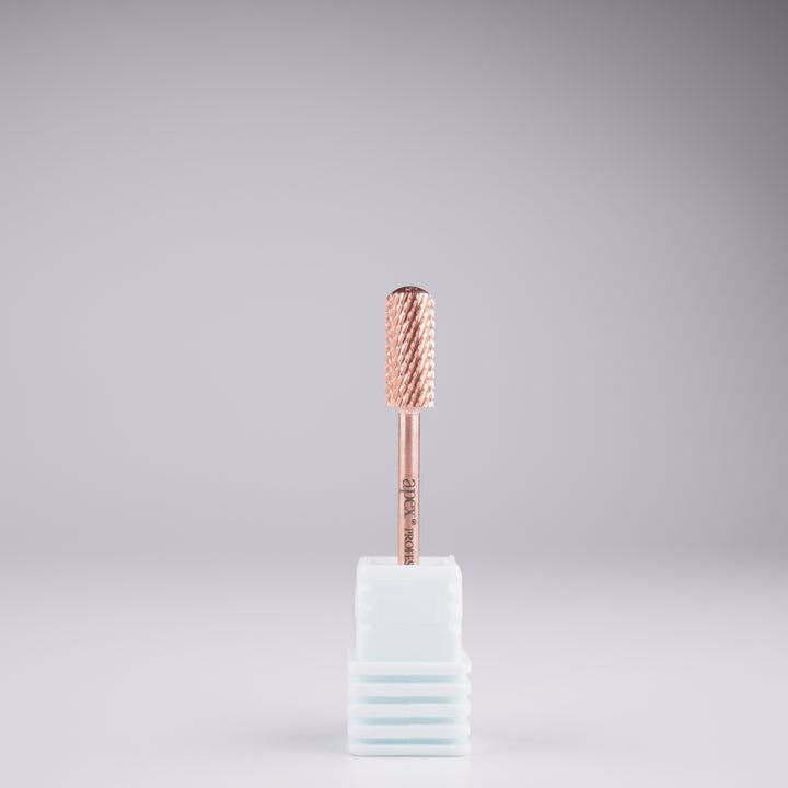Apex® Professional Tungsten Carbide Electric Nail Drill Bit (Rose Gold, Small Smooth Top)