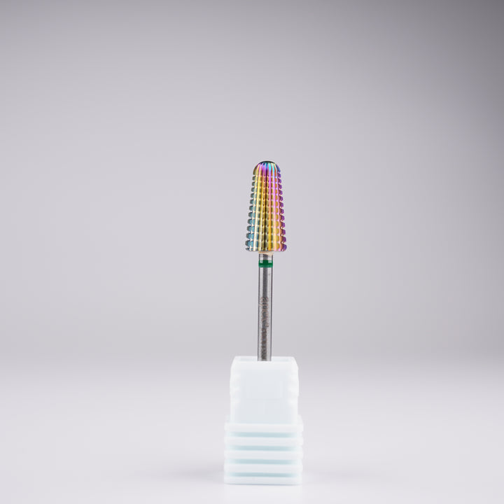 Apex® Professional Tungsten Carbide Electric Nail Drill Bit (Rainbow, Volcano 2 Way)