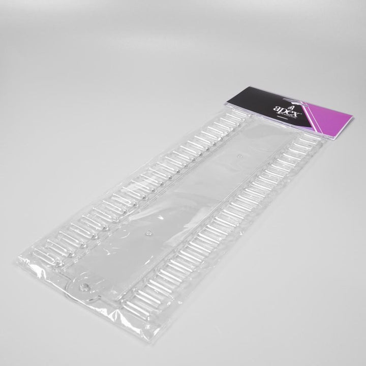Apex® Professional Nail Colour Display Card (Clear, 48 Tips)