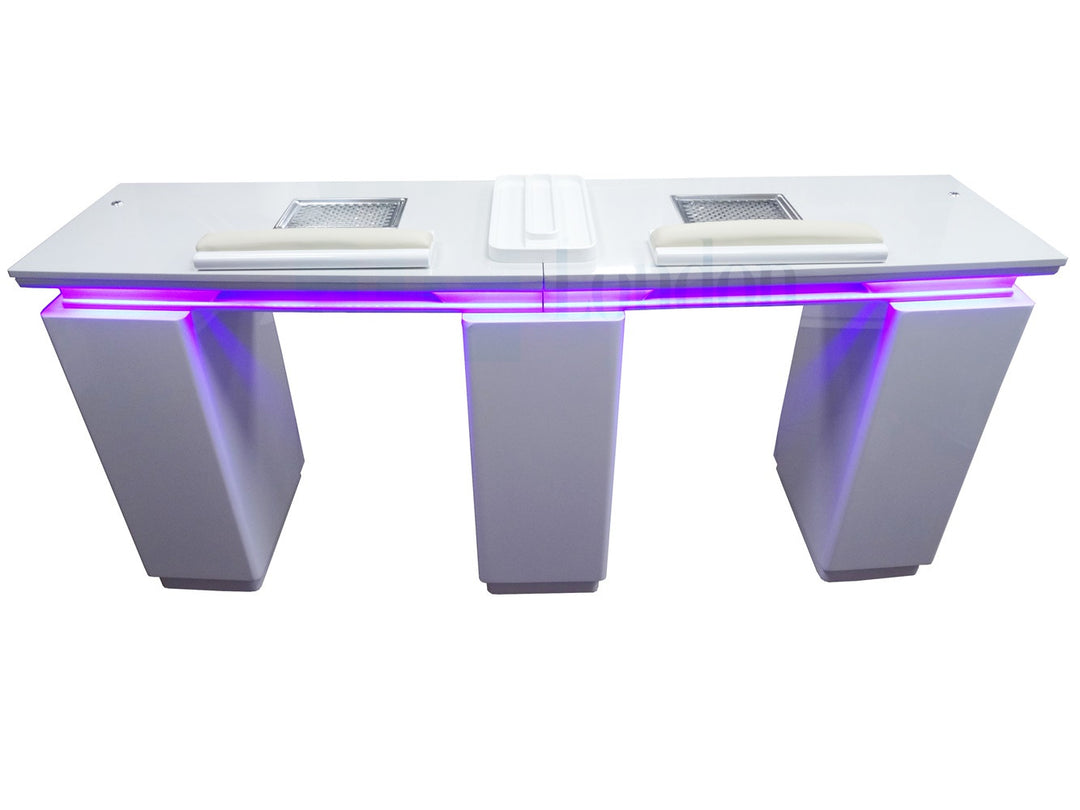 Insoras Twin Nail Table (White)