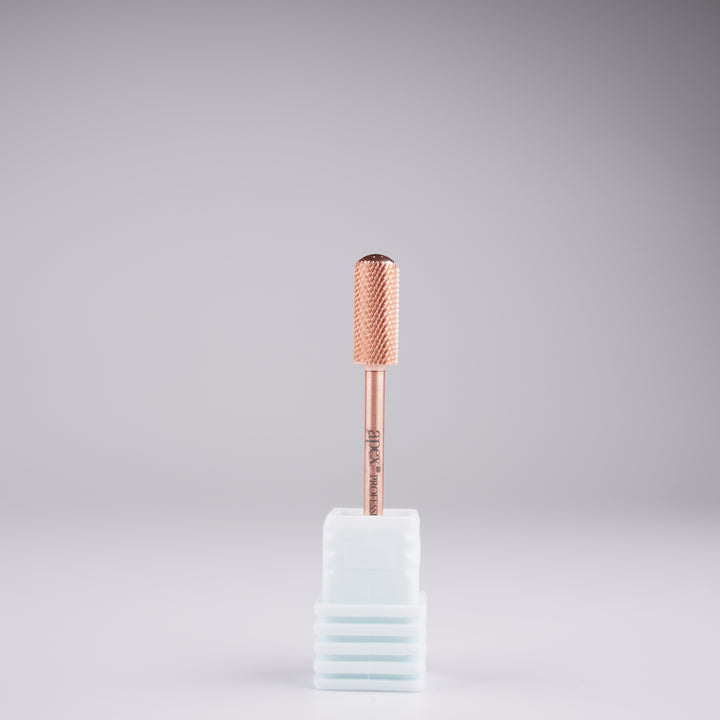 Apex® Professional Tungsten Carbide Electric Nail Drill Bit (Rose Gold, Small Smooth Top)
