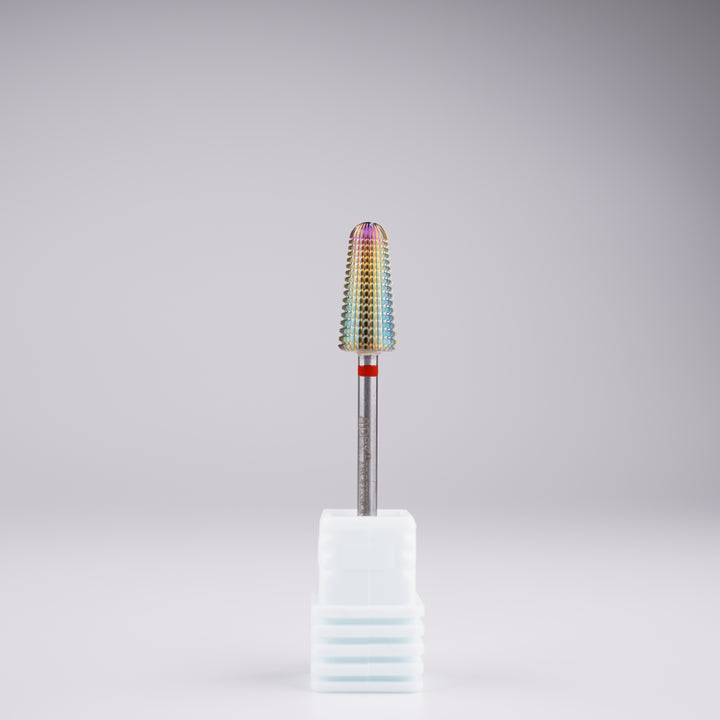 Apex® Professional Tungsten Carbide Electric Nail Drill Bit (Rainbow, Volcano 2 Way)