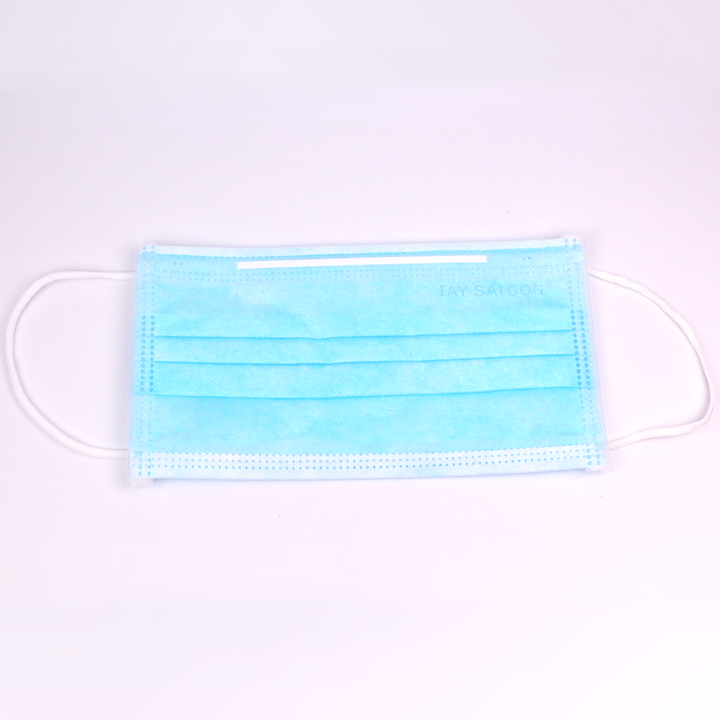 Face Masks 3ply Non-Woven Blue (50Pack)