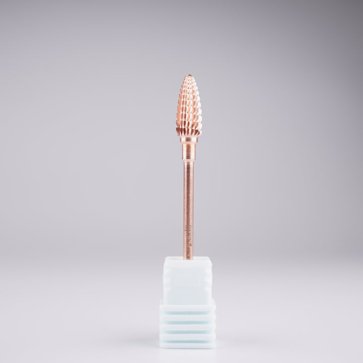 Apex® Professional Tungsten Carbide Electric Nail Drill Bit (Rose Gold, Large Cone)