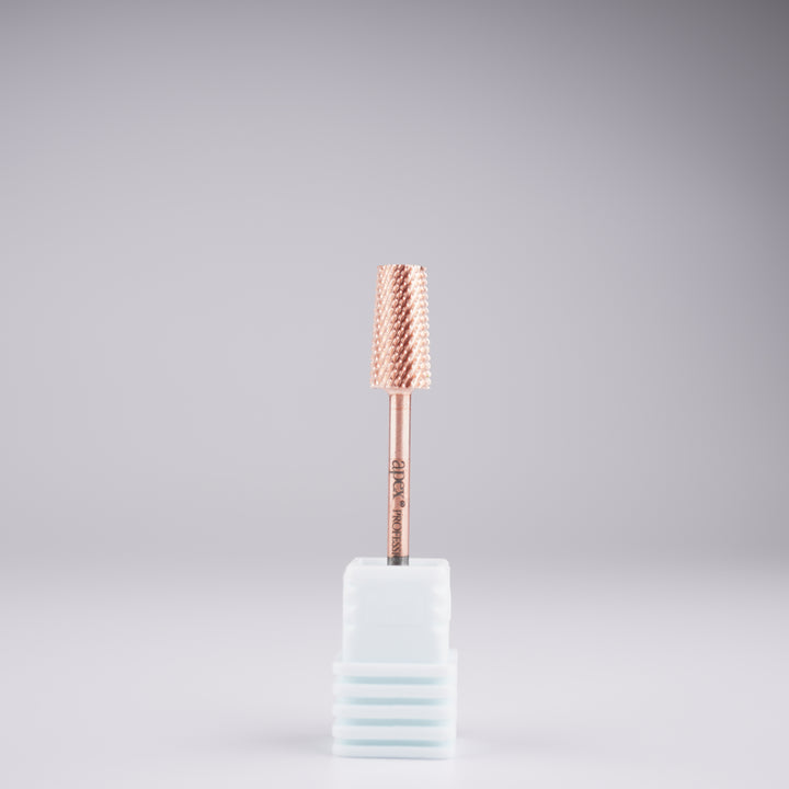 Apex® Professional Tungsten Carbide Electric Nail Drill Bit (Rose Gold, Large Tapered Barrel)