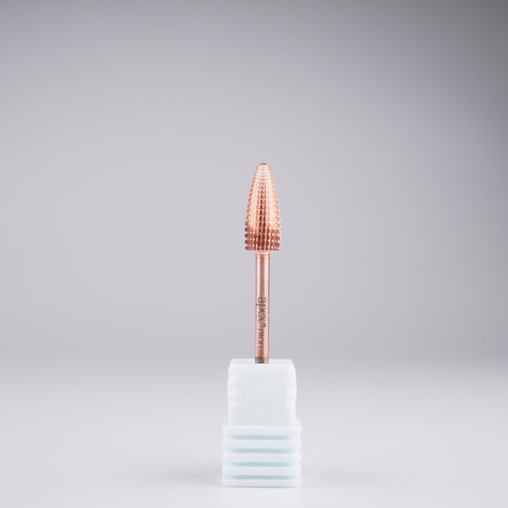 Apex® Professional Tungsten Carbide Electric Nail Drill Bit (Rose Gold, Typhoon 2 Way)