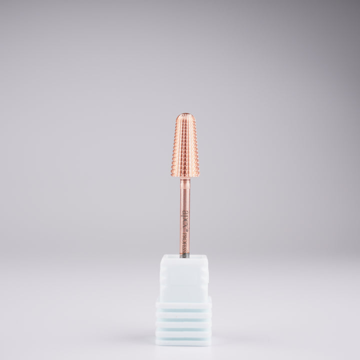 Apex® Professional Tungsten Carbide Electric Nail Drill Bit (Rose Gold, Volcano 2 Way)